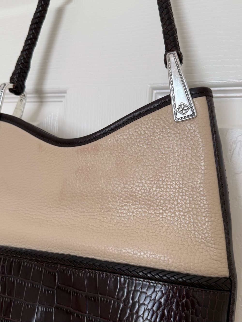 The Brighton Collection Beige and Black Women’s Shoulder Bag - Classic - Picture 7 of 9
